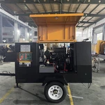 ZD -5\/8 185 CFM Малий портативний дизельний гвинтовий компресор на колесах